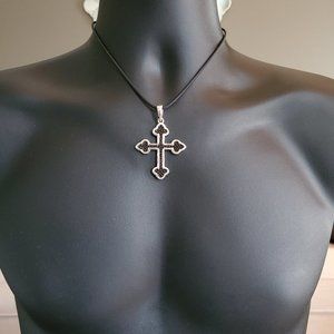 Sting Ray Skin Cross - 925 Silver